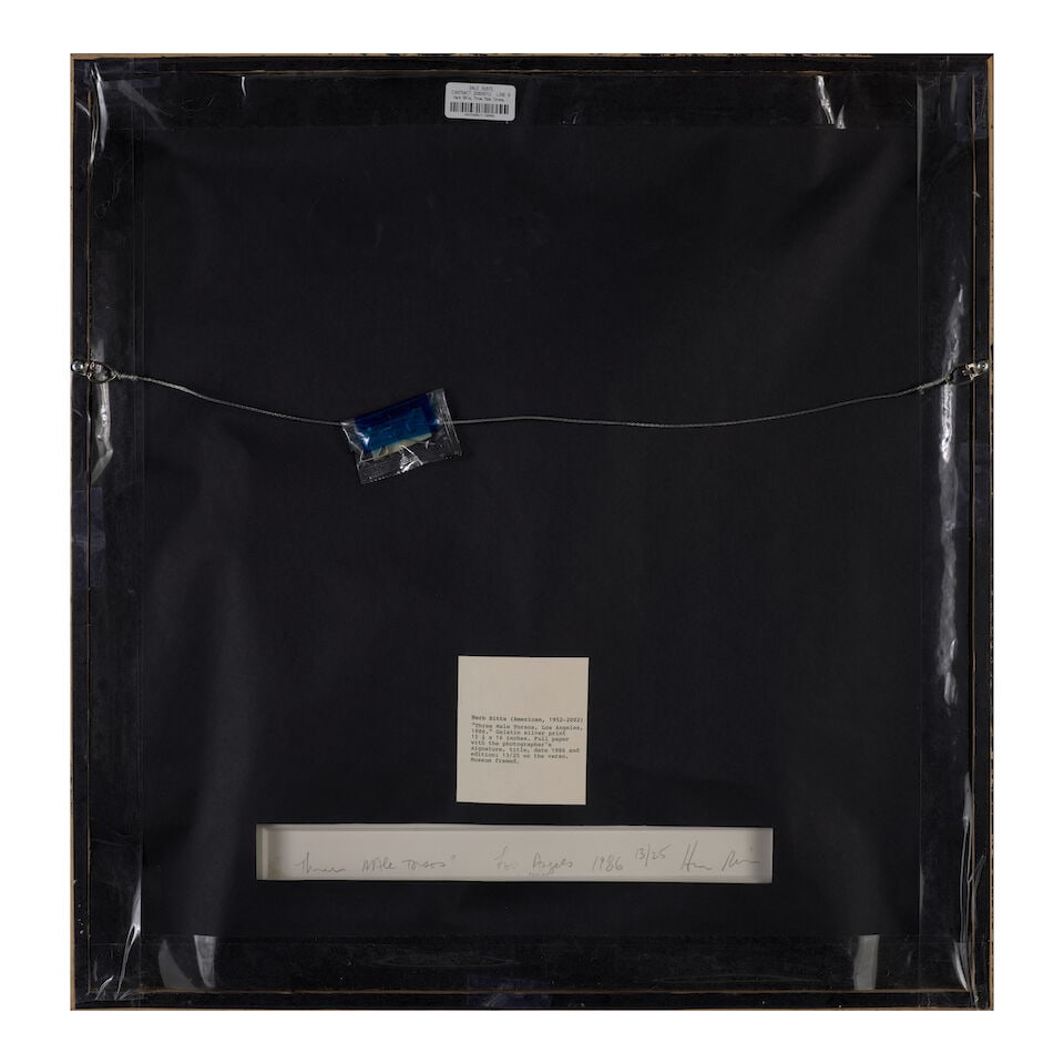 Herb Ritts (1952-2002); ''Three Male Torsos''; - 3