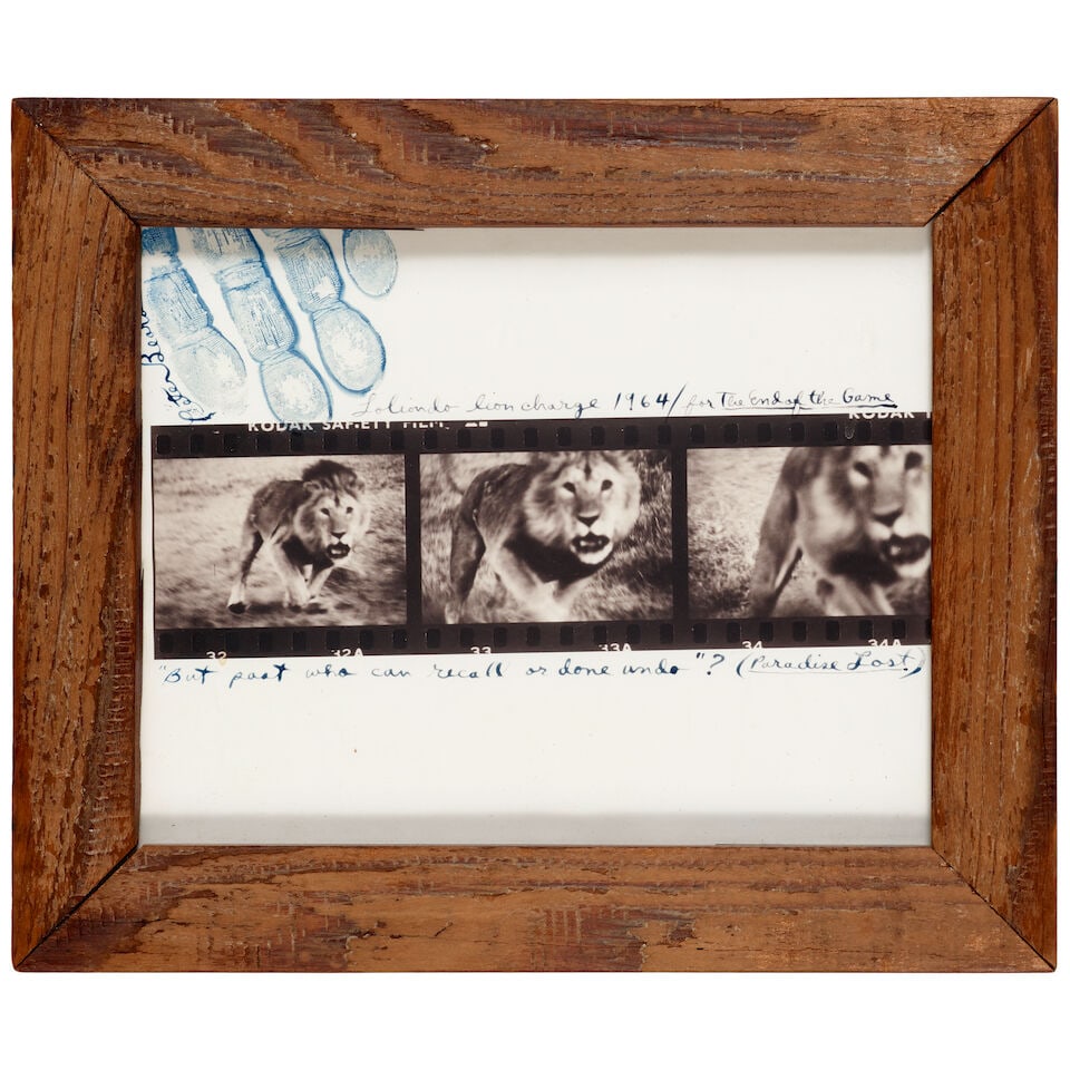 Peter Beard (1938-2020); 'Loliondo Lion Charge' (for 'The End of the Game'); - 2