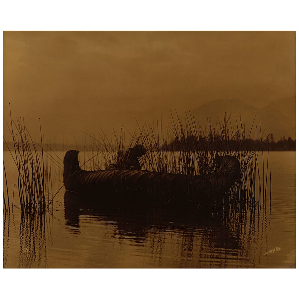 Edward S. Curtis (1868-1952); The Rush Gatherer - Kutenai; - 2