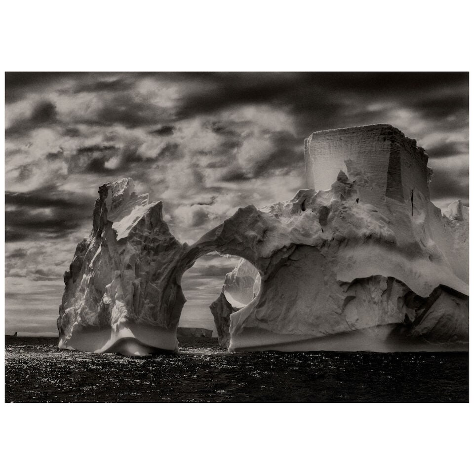 Sebastião Salgado (1944-2025); Iceberg Between Paulet Island and the South Shetland Islands...: Sebastião Salgado (1944-2025) Iceberg Between Paulet Island and the South Shetland Islands on the Weddell Sea, Antarctica, 2005 Gelatin silver print, printed later; the photographer's blindstamp