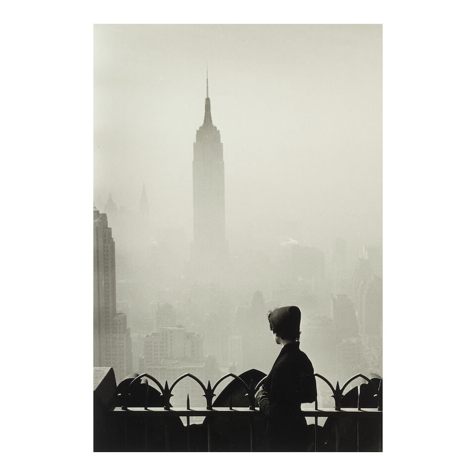 Elliott Erwitt (1928-2023); 'New York City' (Empire State Building);: Elliott Erwitt (1928-2023) 'New York City' (Empire State Building), 1955 Gelatin silver print, printed 2007; signed in ink in the margin, signed, titled, and dated in pencil on the reverse, framed, an