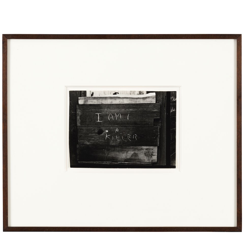 Helen Levitt (1913-2009); Untitled (I Am A Killer); - 2