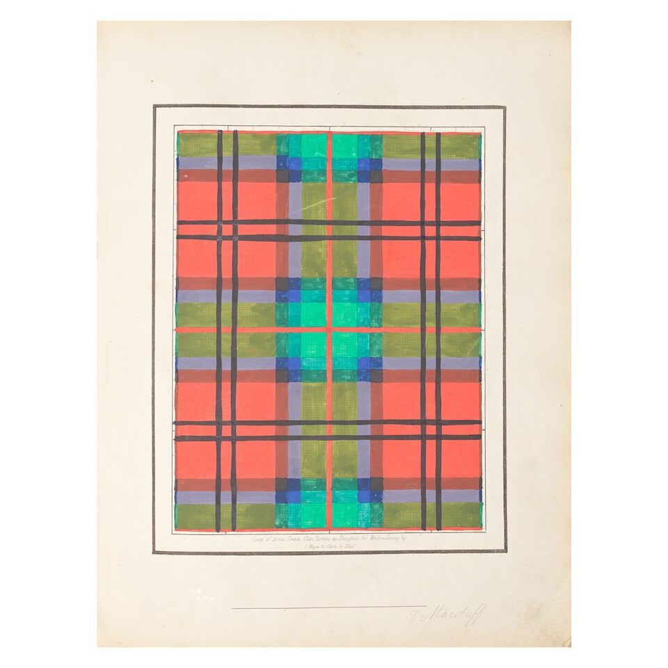 Tartans - 19th Century Pattern Book An album of pattern designs for Clan Tartans, [Edinburgh, J.... - 4