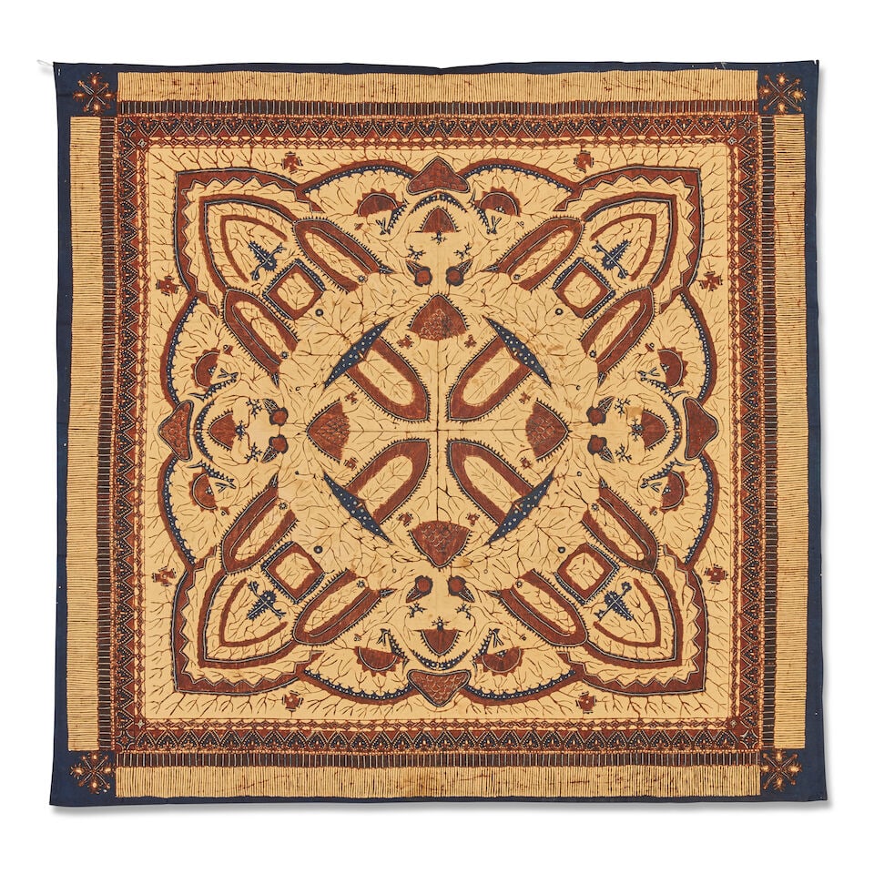 A collection of four Java cotton batik cloths 20th century (1 of 8)