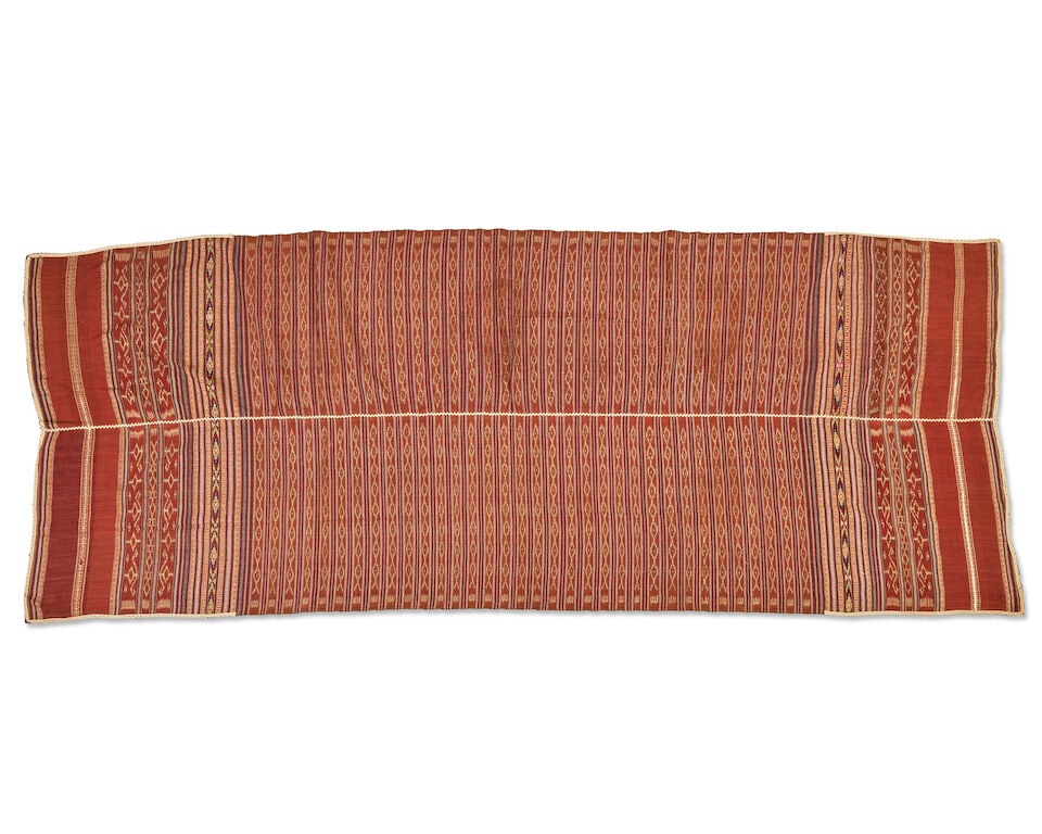 A collection of three Sumatra, silk shoulder cloths Early 20th century (3) - 4