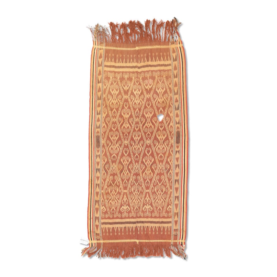 A collection of three Borneo Iban Dayak cotton ikat cloths Circa 1900 - 2