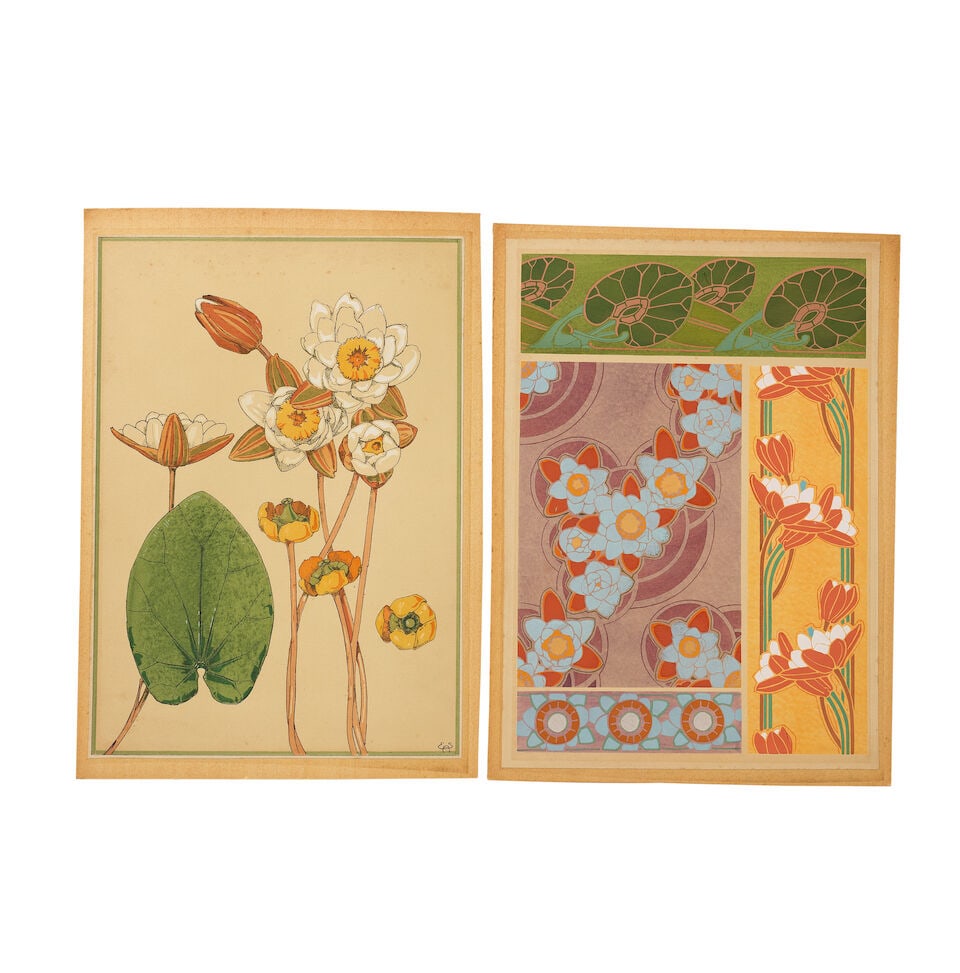 E.A. Seguy Set of fourteen floral pochoirs - 4