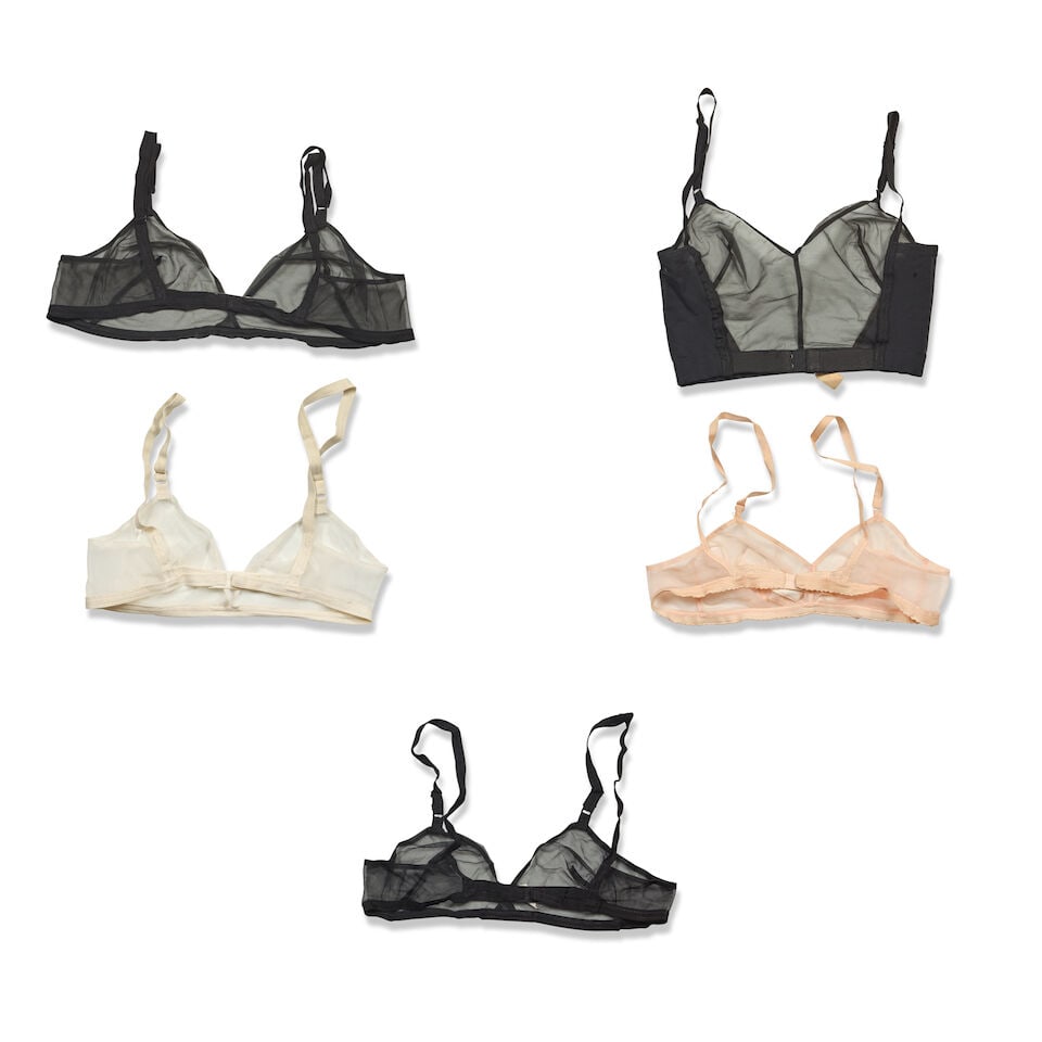 Rudi Gernreich: Four 'No Bra' Brassieres c.1965 (Includes two plastic Rudi Gernreich pouches wit... - 2