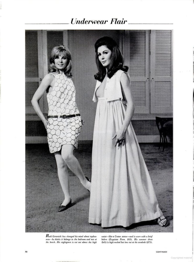 Rudi Gernreich: a Two-Piece Nightgown c.1966 - 2