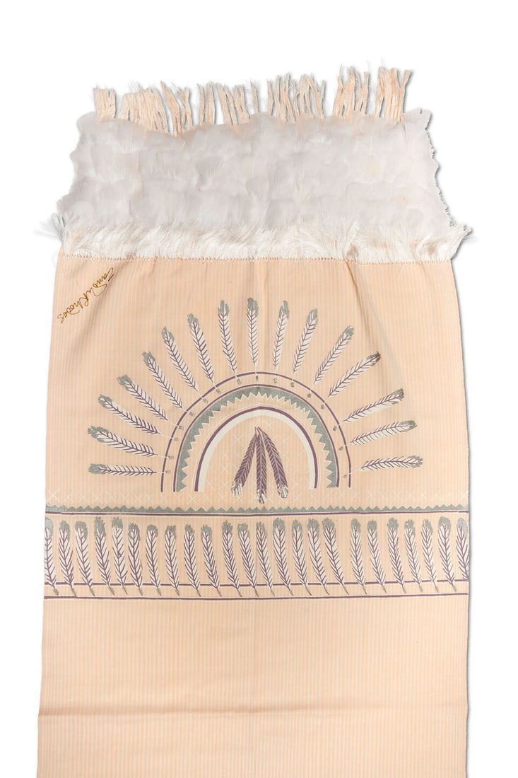 Zandra Rhodes: an 'Indian Feather Sunspray' Shawl 1995 - 3