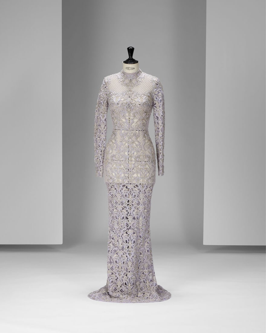 Ralph & Russo Haute Couture: an Ice Lavender and Silver Guipure Lace Gown Autumn/Winter 2016, Ru... (1 of 3)