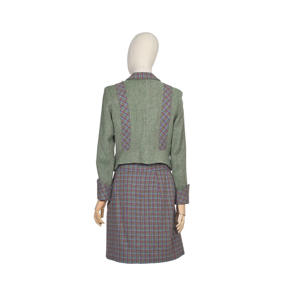 Vivienne Westwood: a Harris Tweed Tartan Skirt Suit 'Time Machine' Collection, Autumn-Winter 198... - 2