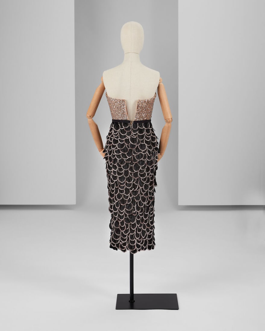 Ralph & Russo Haute Couture: a Black and Rose Gold Cocktail Dress Autumn/Winter 2017, Runway Loo... - 4