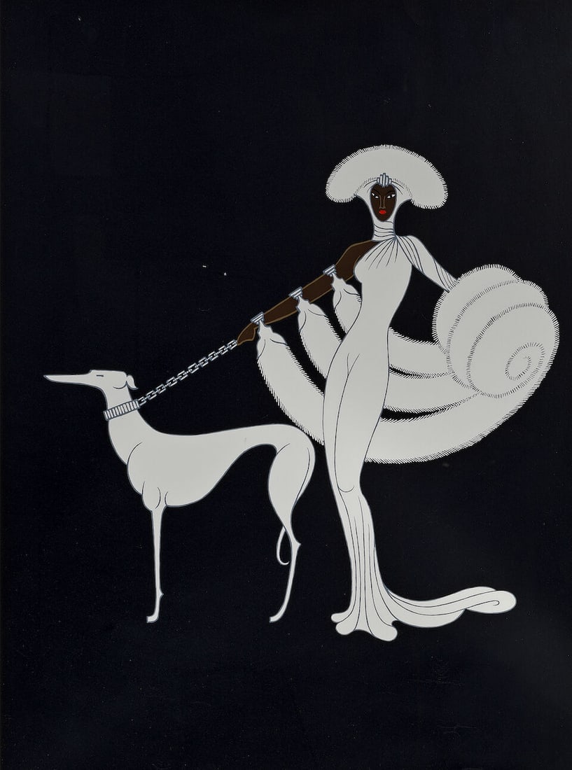 Erté (Romain de Tirtoff) 'Ebony and White', 1982 (1 of 2)