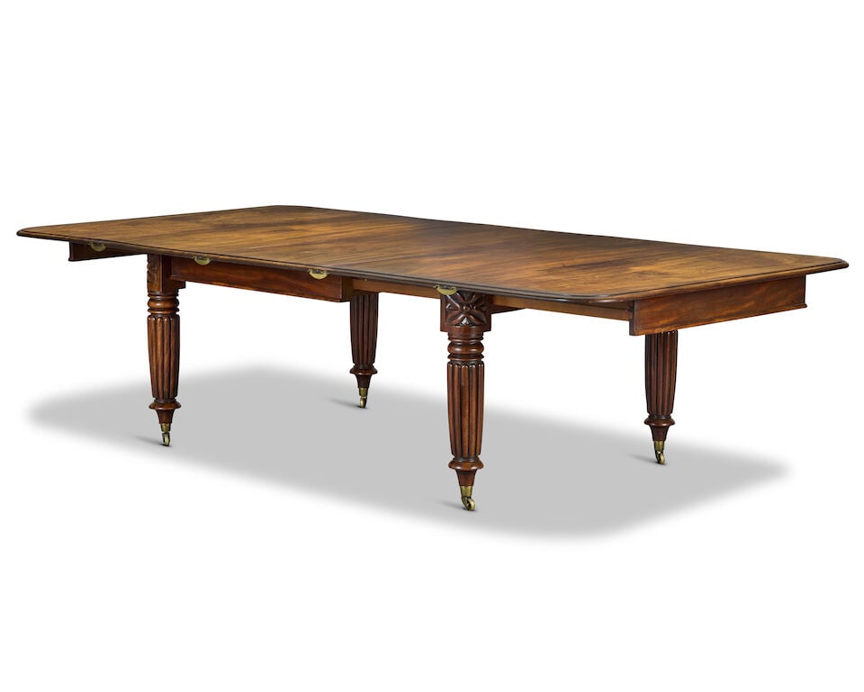 A George IV mahogany extending dining tableCirca 1825 (1 of 1)