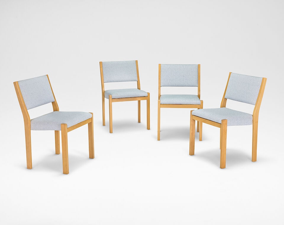 Alvar Aalto Set of four dining chairs, model no. 615, designed 1939, produced 1997 (1 of 3)