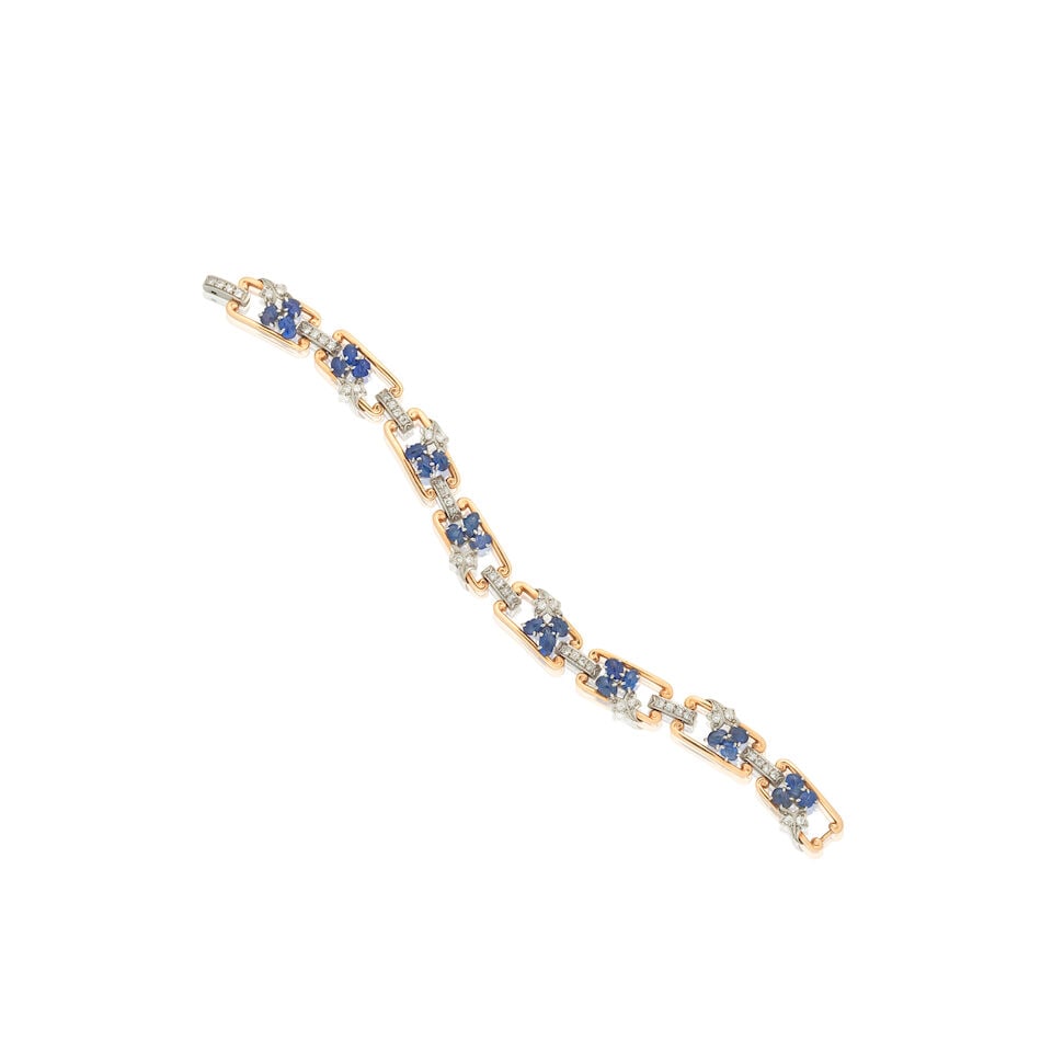 SAPPHIRE AND DIAMOND BRACELET (1 of 2)