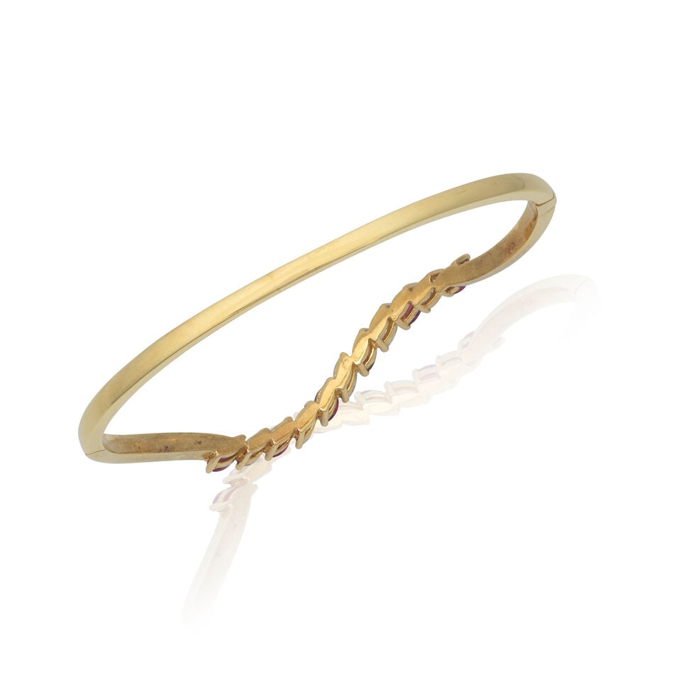 RUBY AND DIAMOND BANGLE - 2