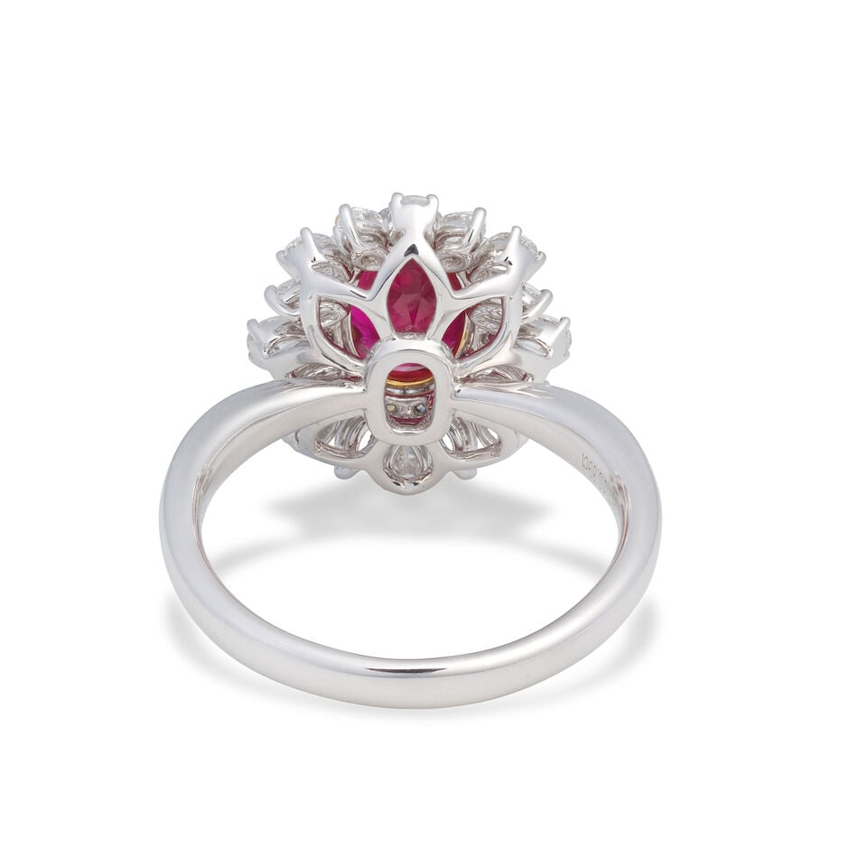 RUBY AND DIAMOND RING - 2