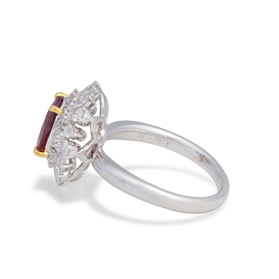 RUBY AND DIAMOND RING - 3