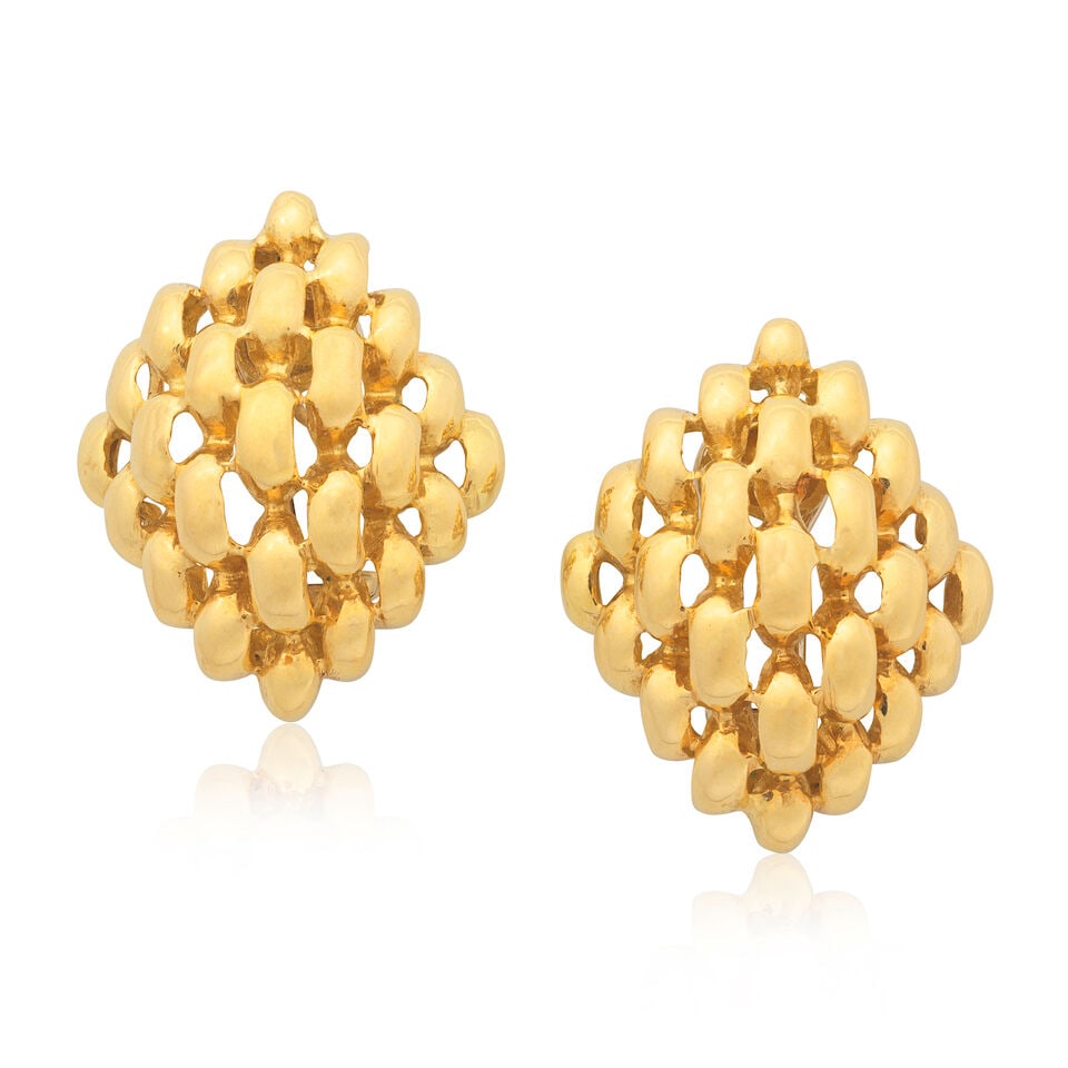 DAVID MORRIS: GOLD EARRINGS, CIRCA 1991 (1 of 2)