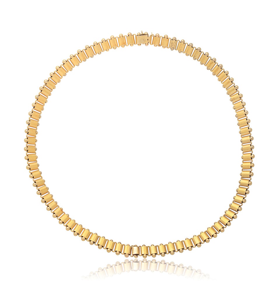 HALF PEARL NECKLACE, CIRCA 1900 - 2