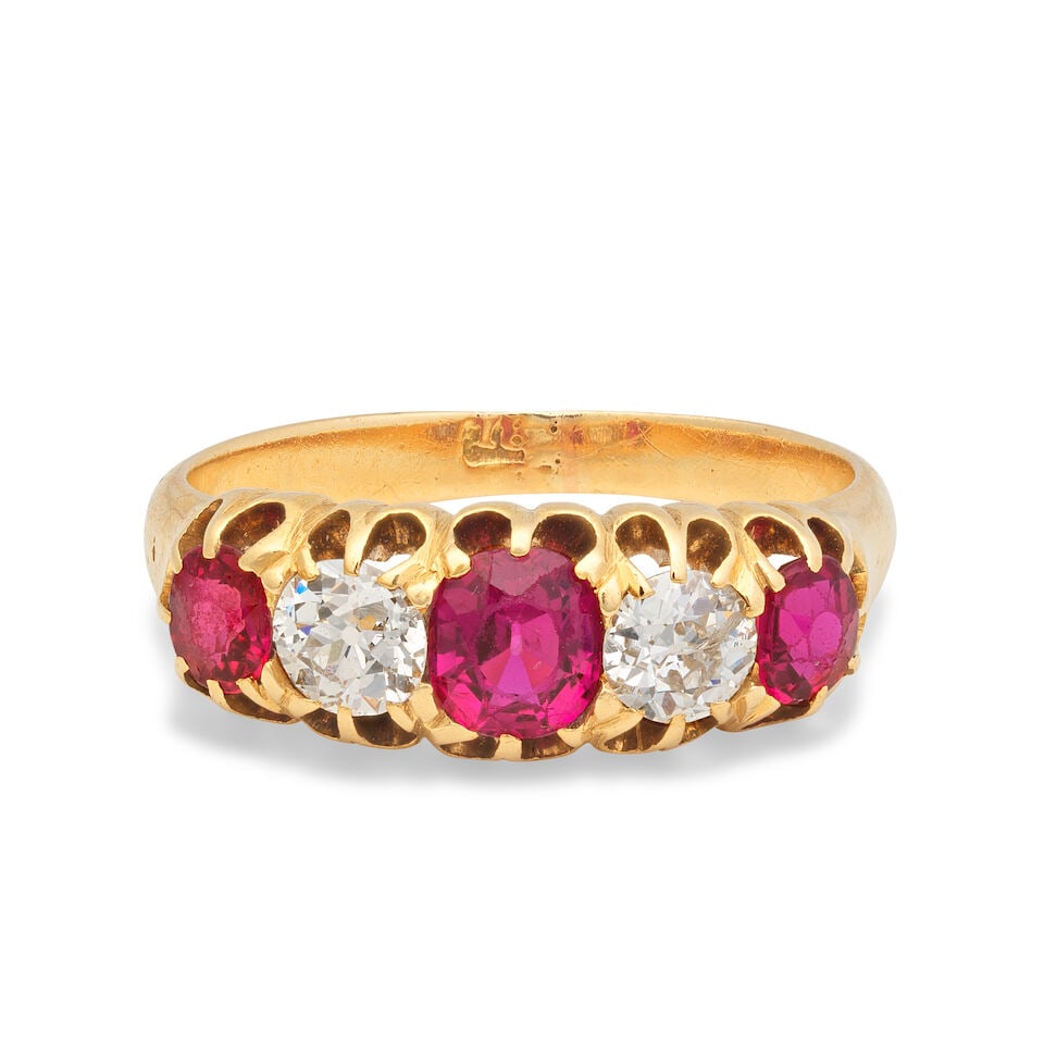 RUBY AND DIAMOND RING (1 of 3)