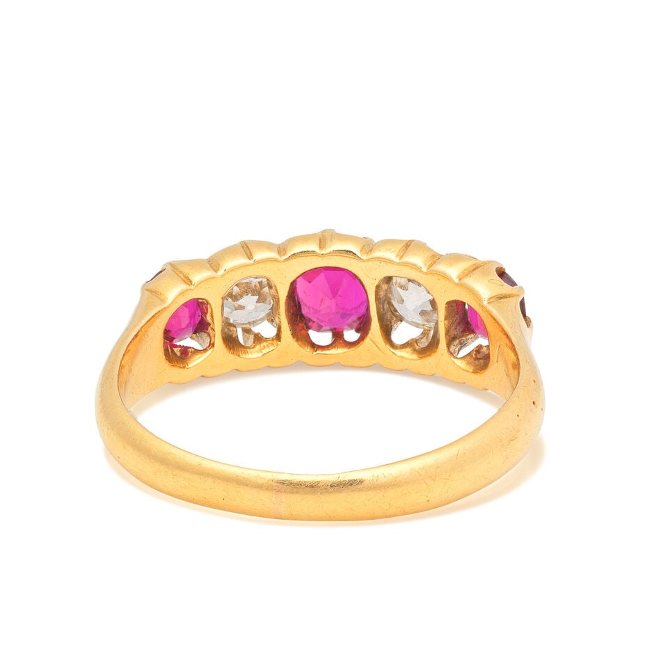 RUBY AND DIAMOND RING - 2
