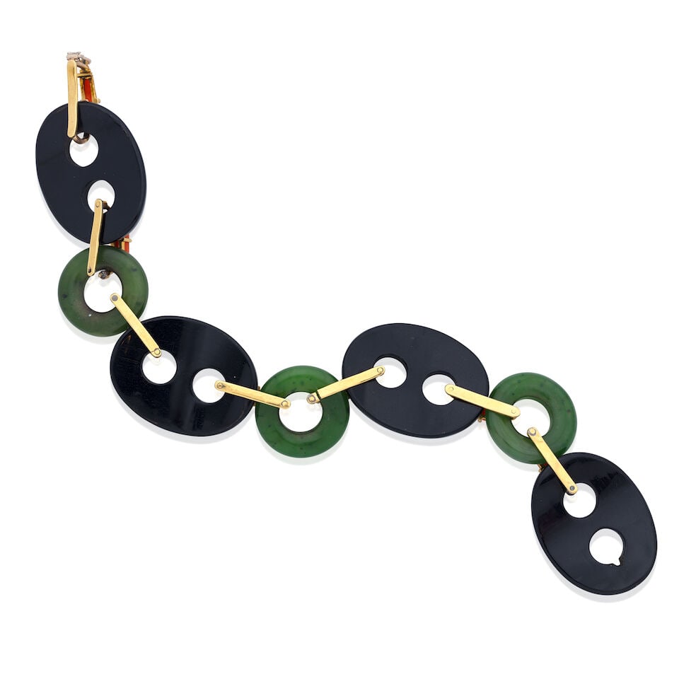 NEPRHITE, CORAL AND ONYX BRACELET - 2