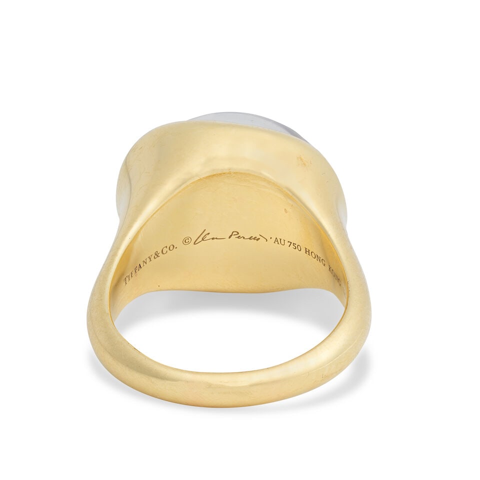 ELSA PERETTI FOR TIFFANY: ROCK CRYSTAL 'MINI CABOCHON' RING - 2