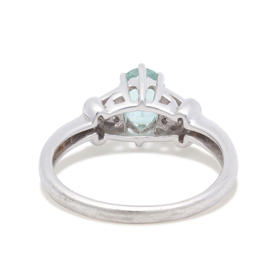 PARAIBA-TYPE TOURMALINE AND DIAMOND RING, 2008 - 3