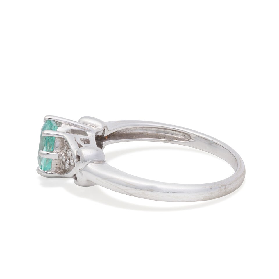 PARAIBA-TYPE TOURMALINE AND DIAMOND RING, 2008 - 4