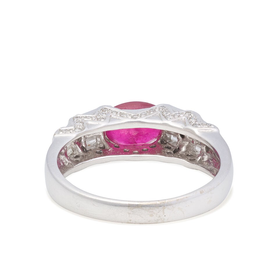 RUBY AND DIAMOND RING - 2