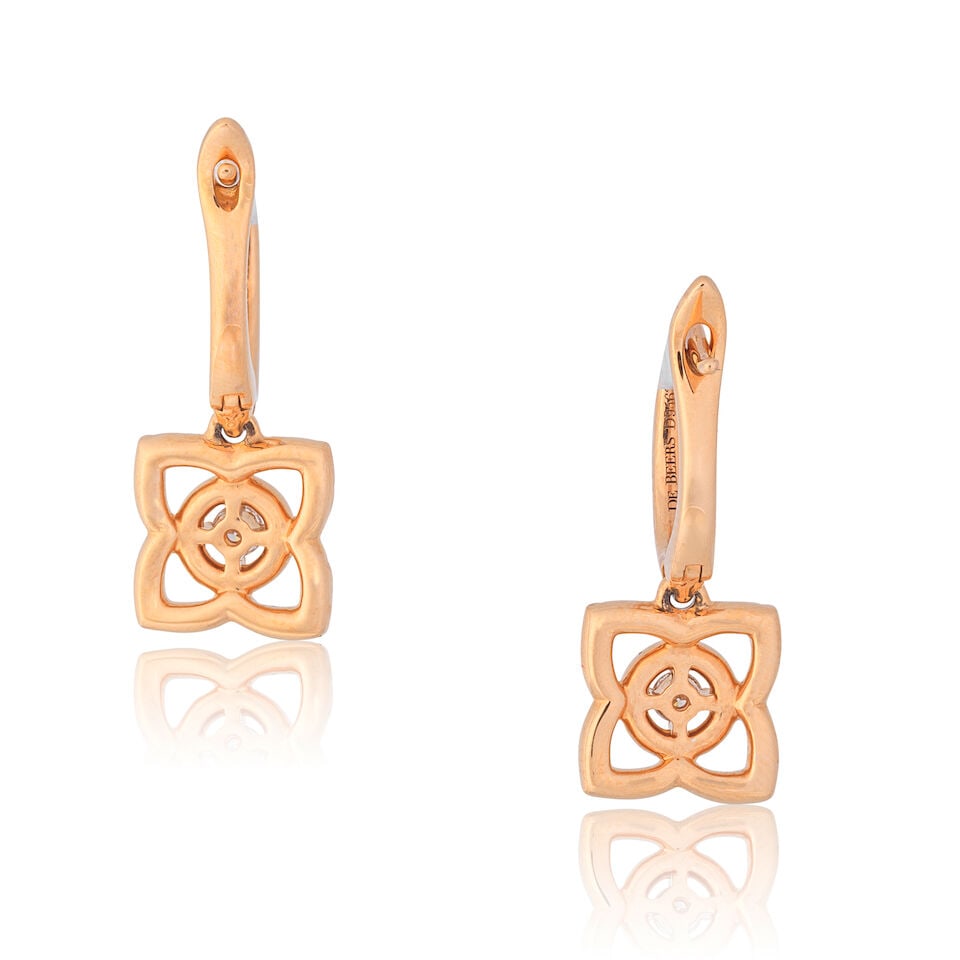 DE BEERS: DIAMOND 'ENCHANTED LOTUS SLEEPER' EARRINGS - 2