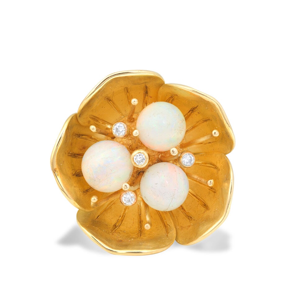 OPAL AND DIAMOND DRESS RING, 2021 - 4