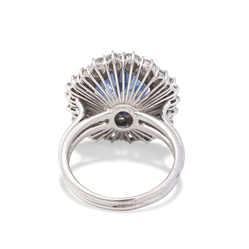 SAPPHIRE CLUSTER RING - 2