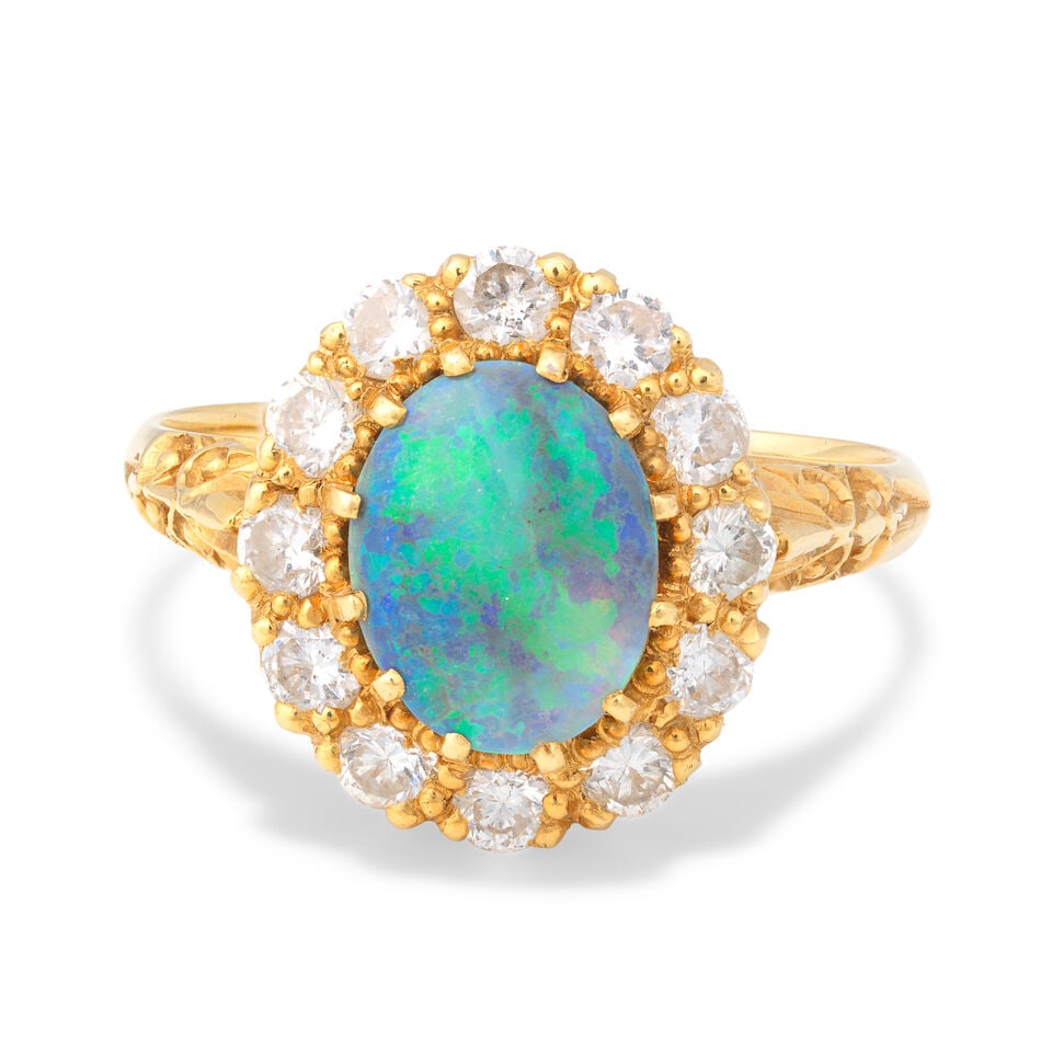 OPAL AND DIAMOND RING, 1998 (1 of 3)