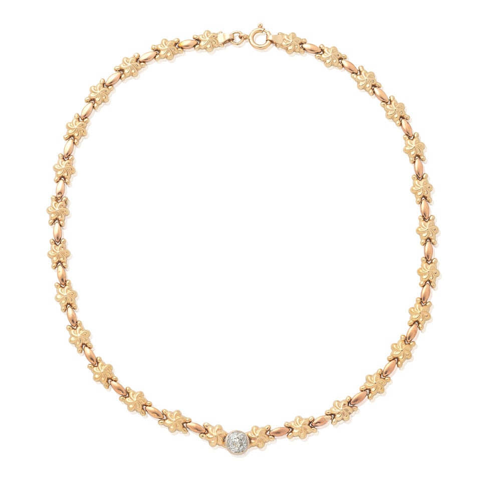 GOLD AND DIAMOND NECKLACE, 1996 (1 of 2)