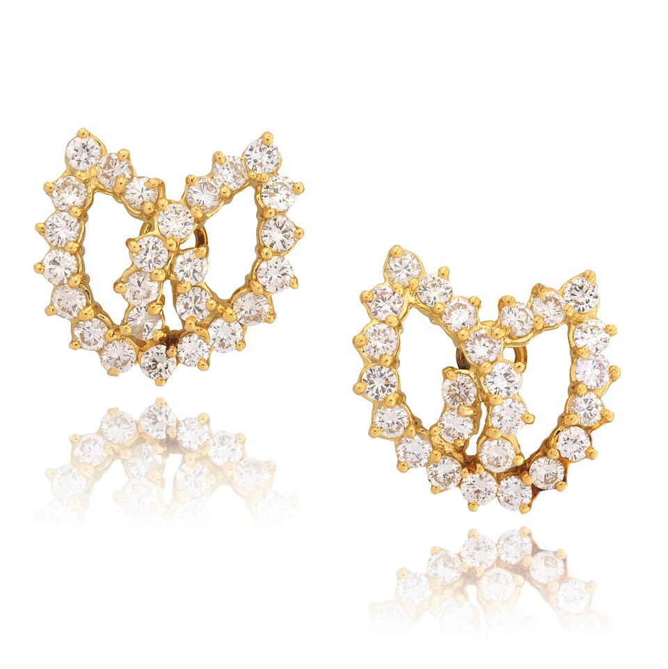 DIAMOND-SET EARRINGS (1 of 2)