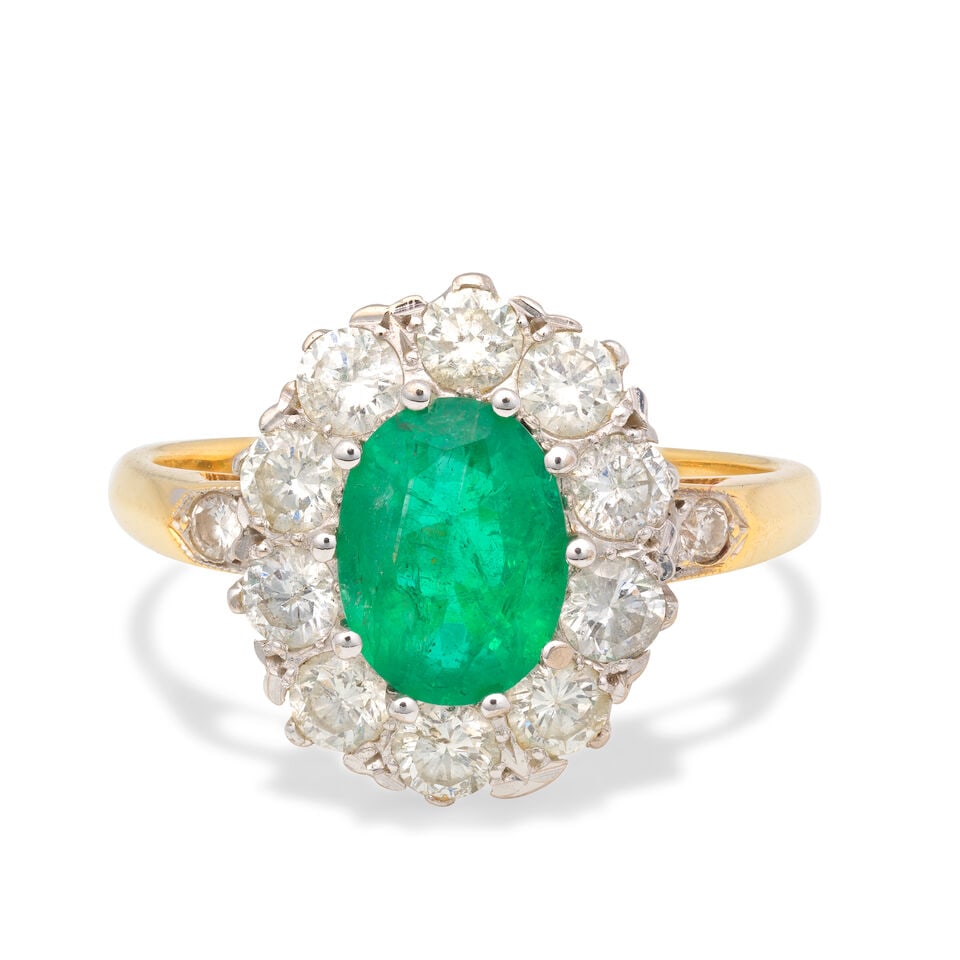EMERALD AND DIAMOND RING, 2018 (1 of 1)