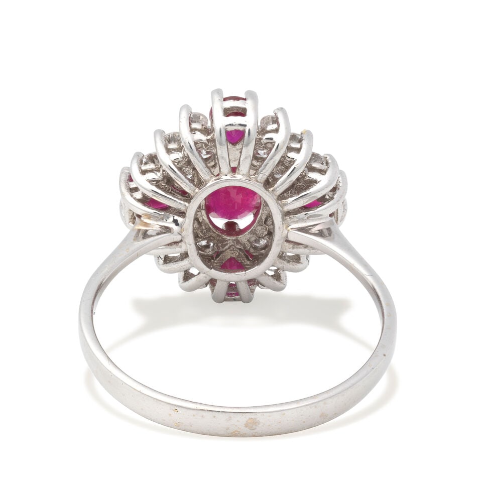 RUBY AND DIAMOND RING - 2