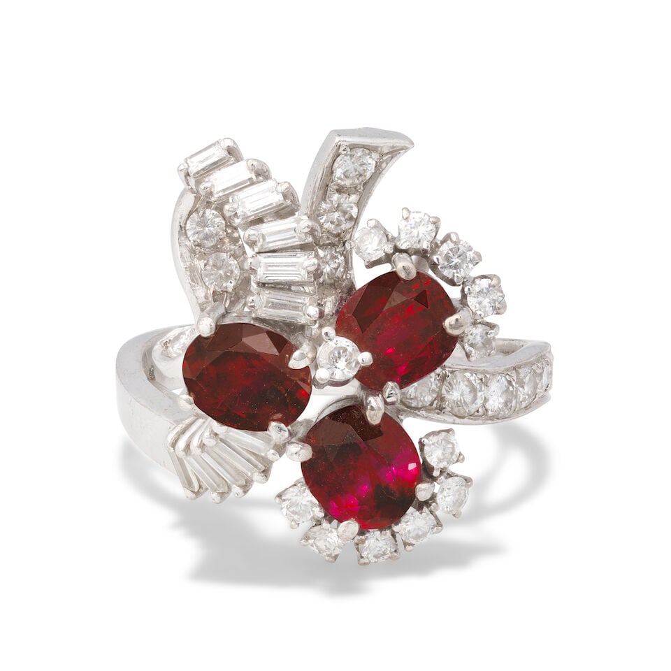 RUBY AND DIAMOND RING - 4