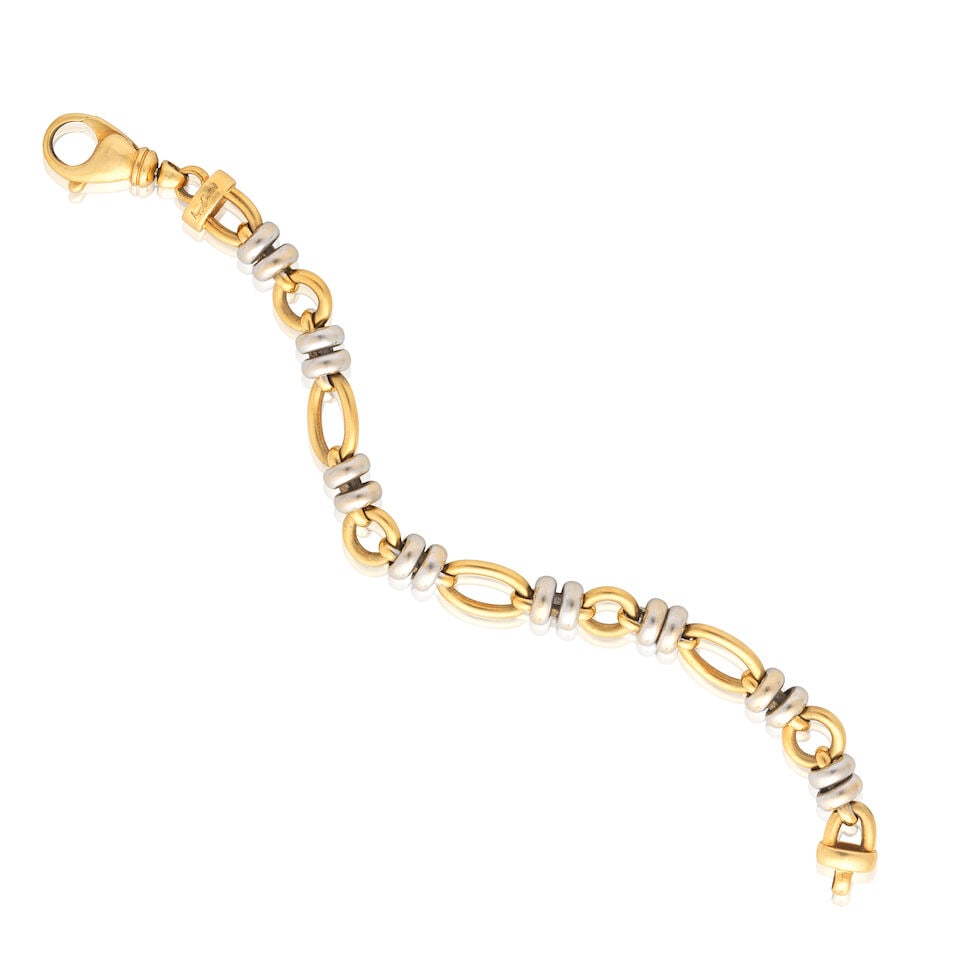 ASPREY & GARRARD: GOLD BI-COLOURED BRACELET (1 of 2)