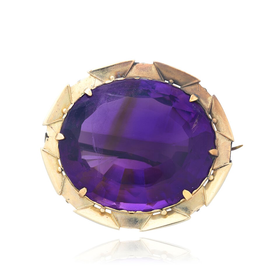 AMETHYST BROOCH (1 of 2)