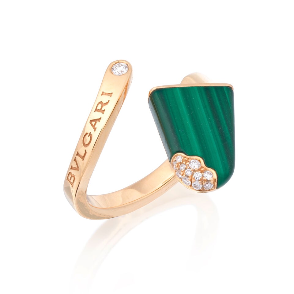 BULGARI: GEM-SET 'GELATI' RING - 6