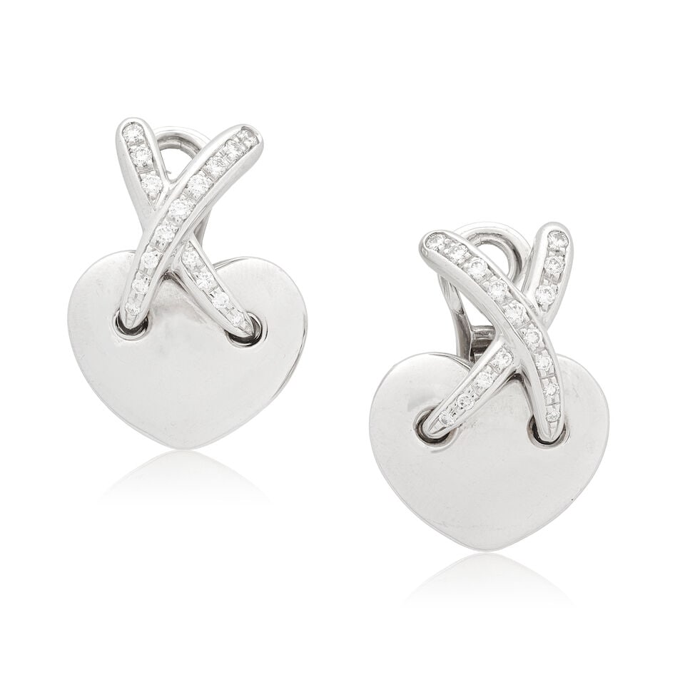 CHAUMET: DIAMOND-SET 'LIENS' EARRINGS (1 of 2)