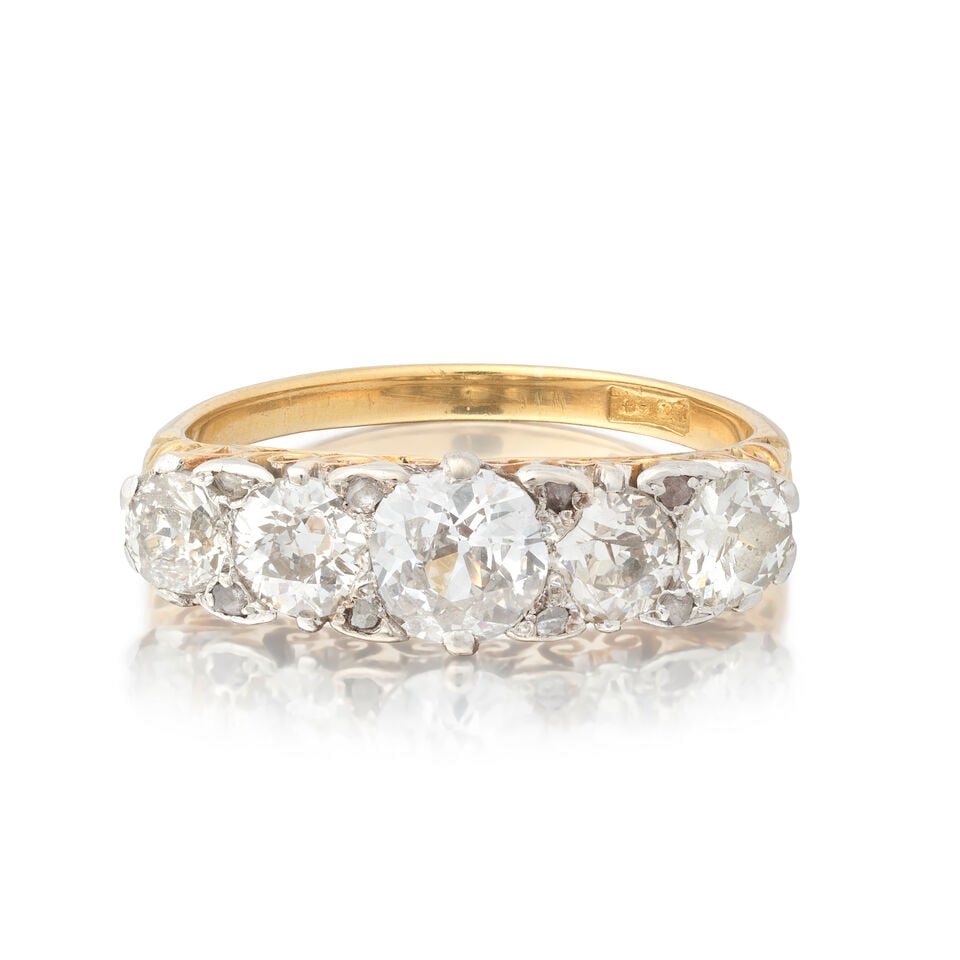 DIAMOND FIVE-STONE RING (1 of 3)
