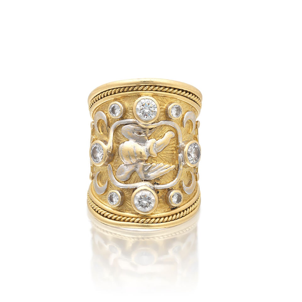 ELIZABETH GAGE: DIAMOND-SET RING, 1992 (1 of 4)