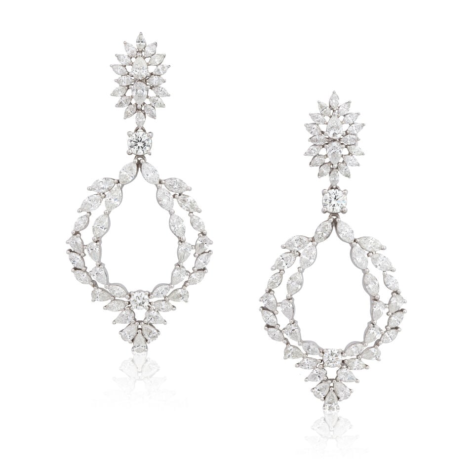 DIAMOND PENDENT EARRINGS (1 of 2)