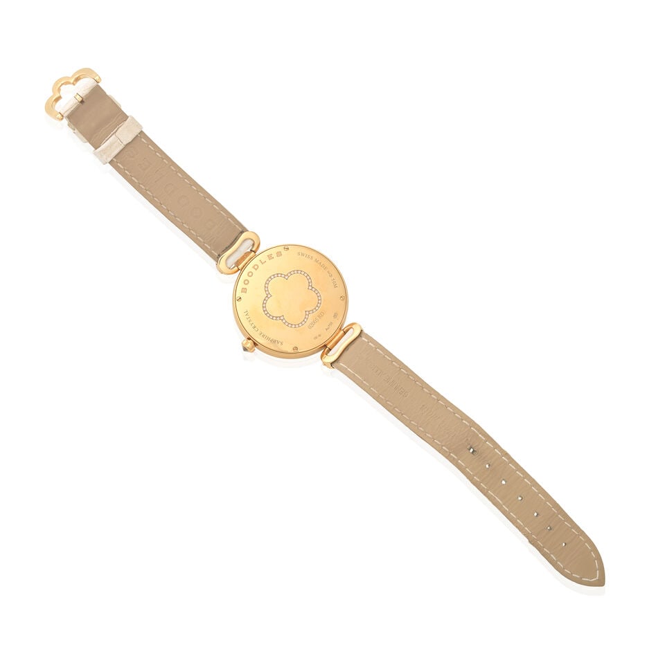 BOODLES: DIAMOND AND MOTHER-OF-PEARL SET 'BLOSSOM' WATCH - 2